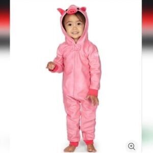 Tipsy Elves Pink Pig Kids Costume Fleece 3T NWT